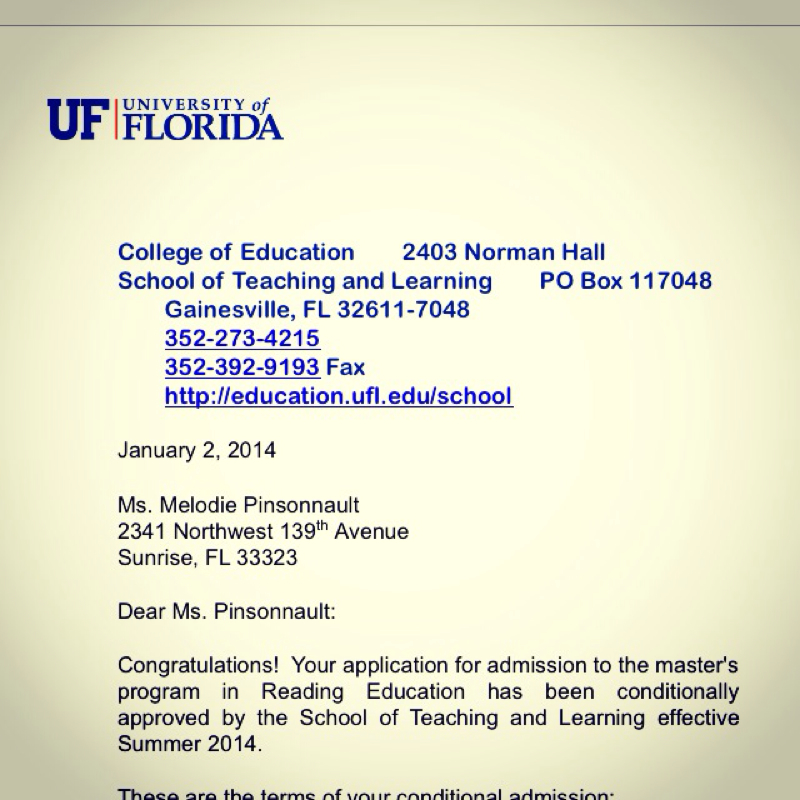 can i get into the university of miami or the university of florida?